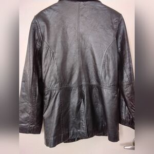 Keneth Cole Leather Coat
